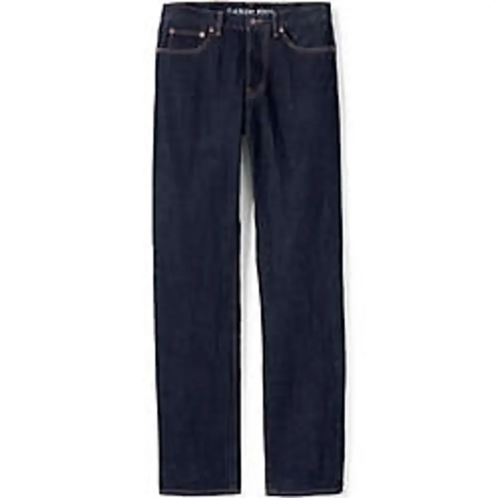 Lands’ End Men’s 5 Pocket Denim Jeans – Traditional Fit – Size 35